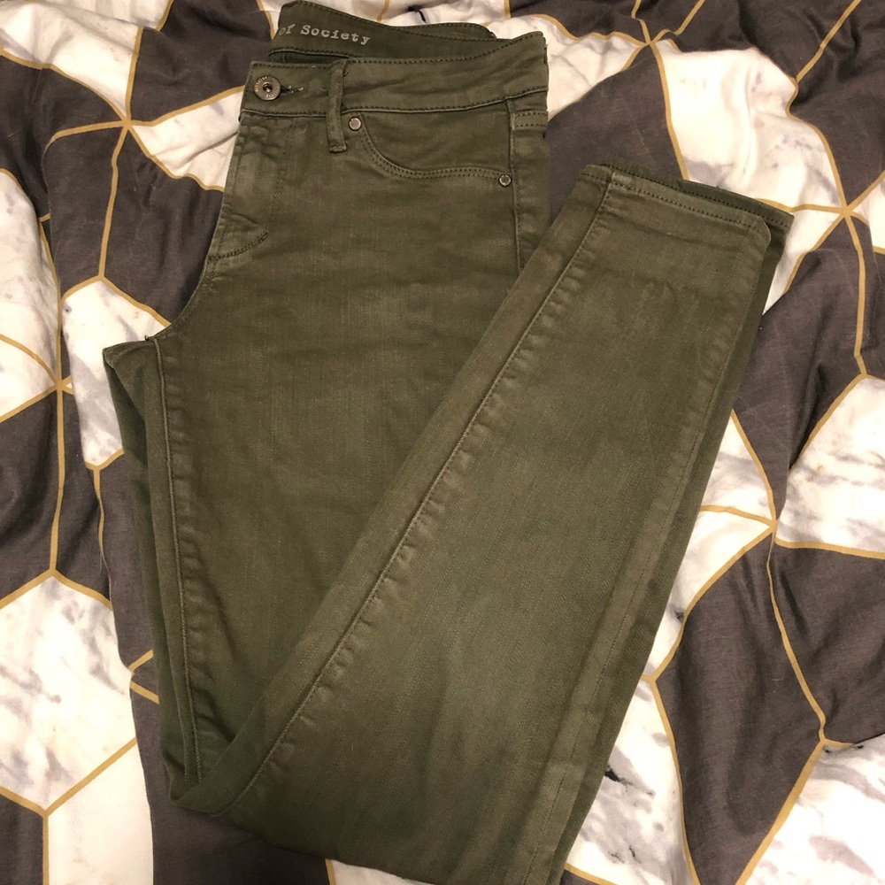 Articles of Society Women’s Green Skinny Jeans